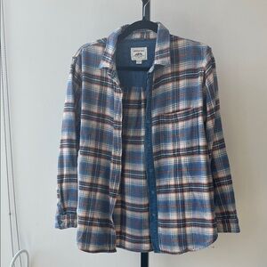 American Eagle Outfitters Blue Plaid Jacket